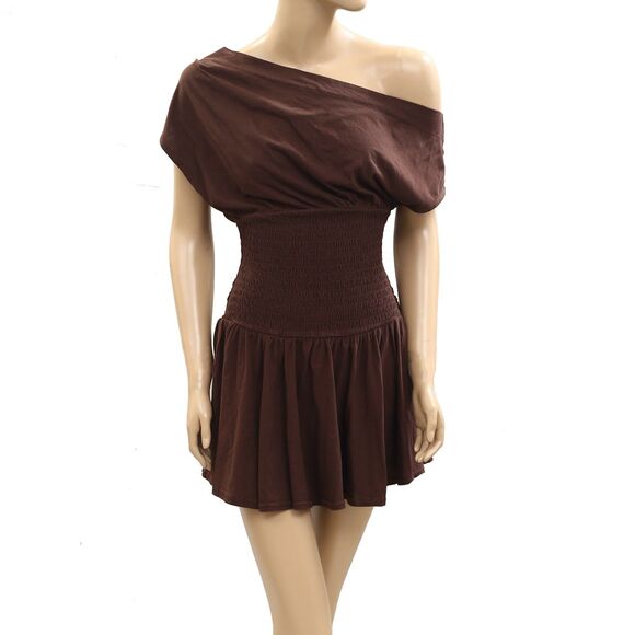 Free People Free-Est Scorching Hot Mini Dress Smocked Off The Shoulder S 284173 - Picture 6 of 10